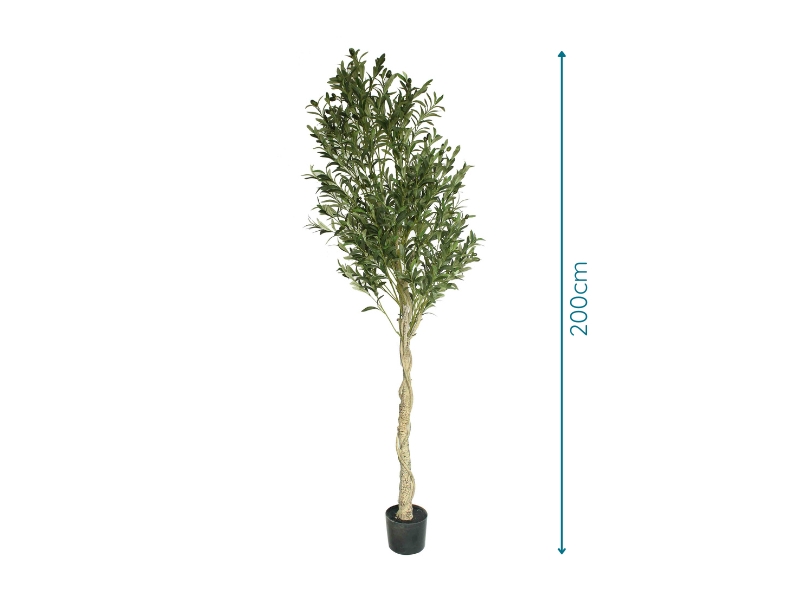 Artificial Olive Tree - 200cm with measurements (TZ2021871)