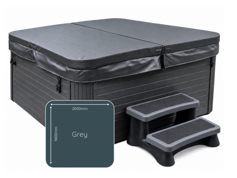 2000mm x 1400mm - Extra Thick Grey (1)