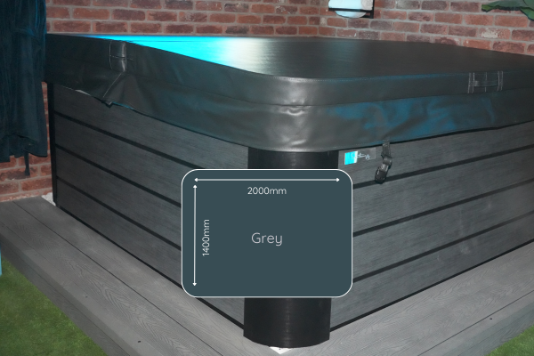 2000mm x 1400mm - Extra Thick Grey