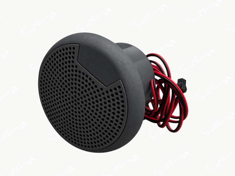 Waterproof Black Speaker With Housing & Cord