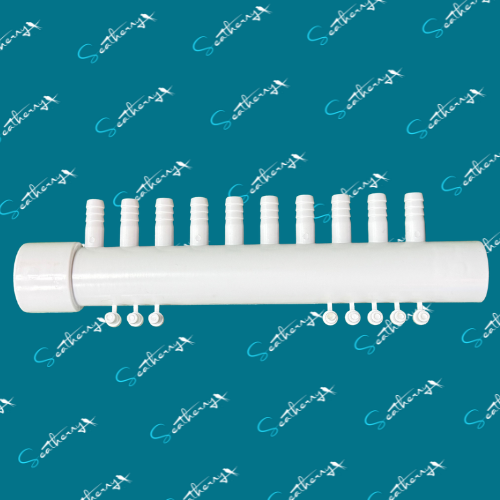 Air Manifold 1 SS X 10 38 Barbed Outlets