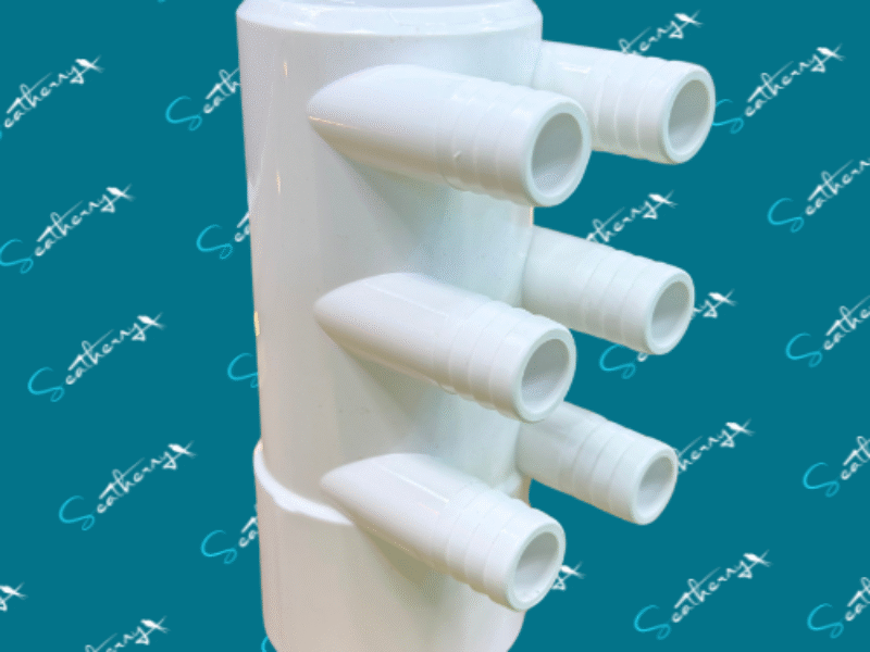 Water Manifold Cap 2 with 6 x 34 Barbs